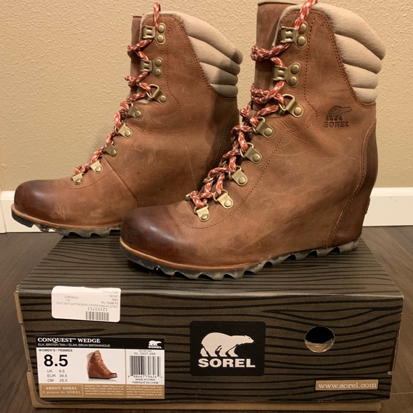 Sorel Conquest Wedge Elk - Picture 1 of 5